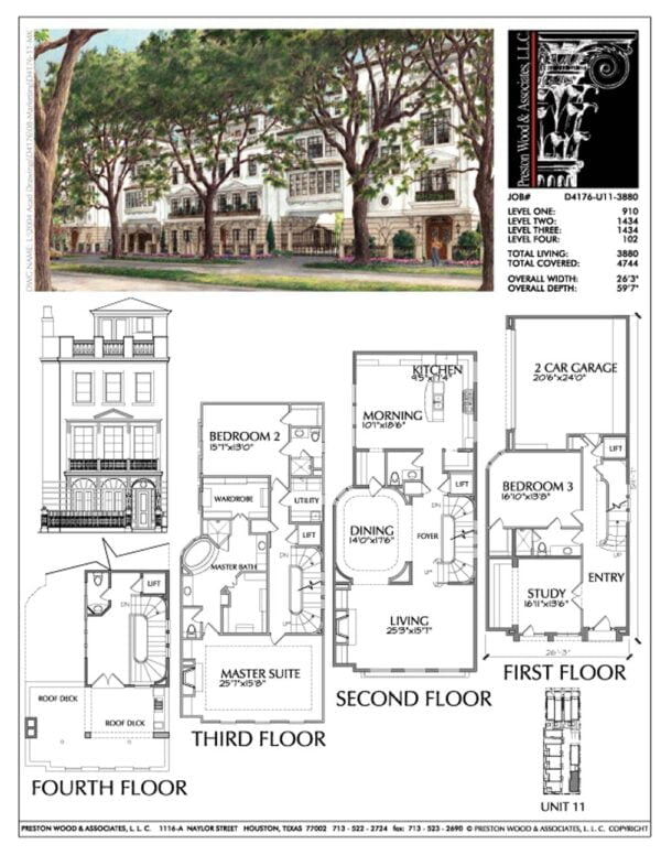 Townhouse Plan D4176 u11