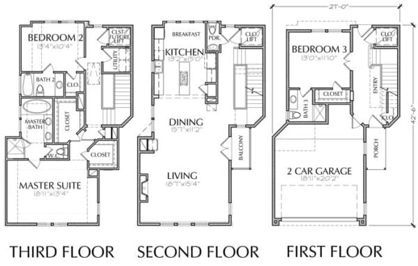 Townhouse Plan E1036 B1.2