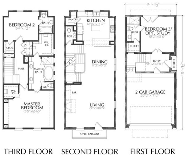 Townhouse Plan E0116 B1.2