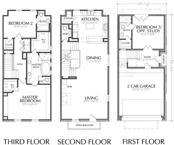 Townhouse Plan E0116 B1.2