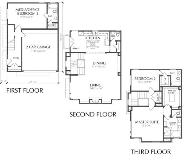 Townhouse Plan D3249 A