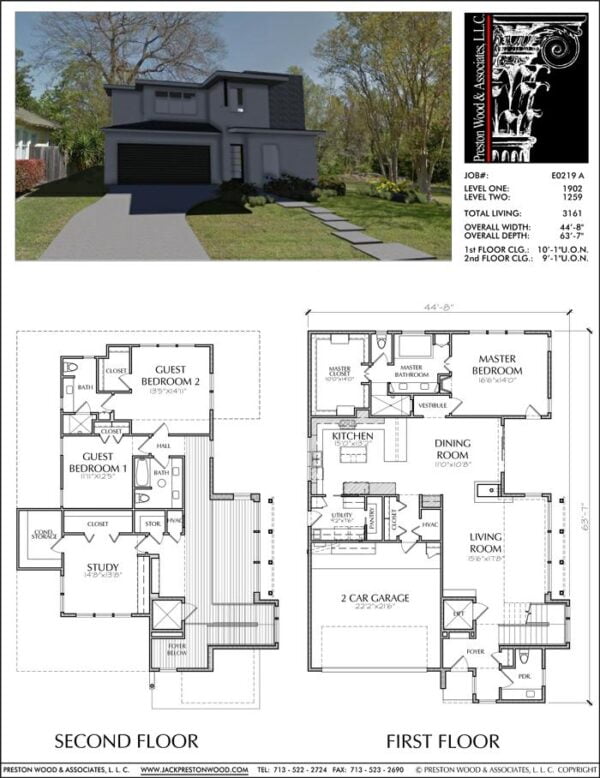 Two Story House Plan E0219 A