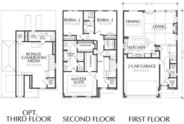 Townhouse Plan E0108 A2.3