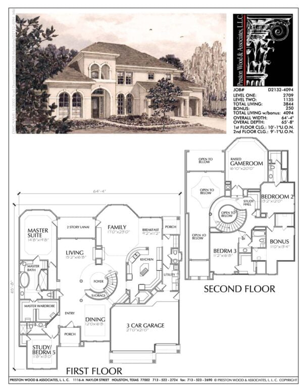 Two Story House Plan D2132