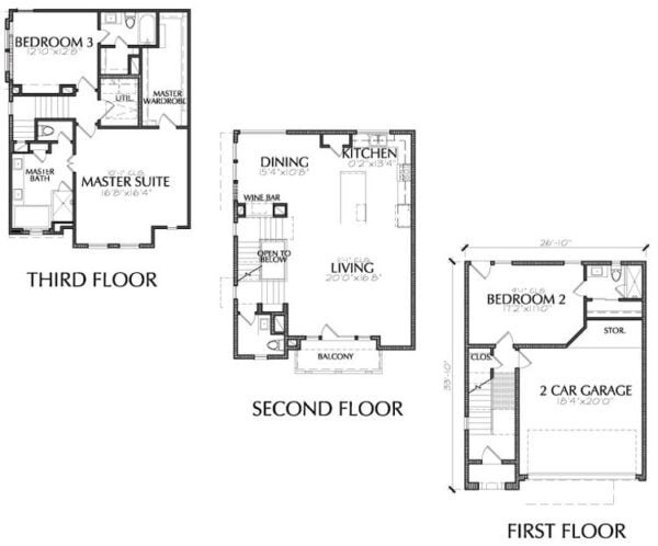 Townhouse Plan E2036 B2.1