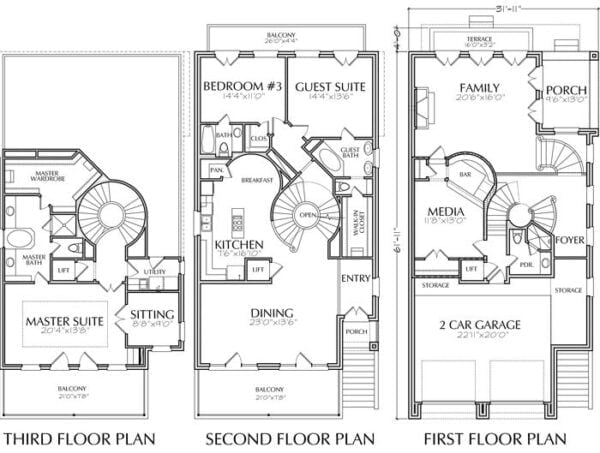 Urban House Plan C9075