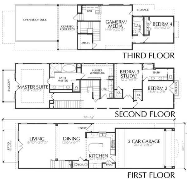 Townhouse Plan E0105 A3