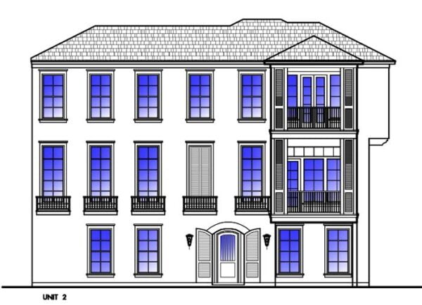 Townhouse Plan D5160 u2