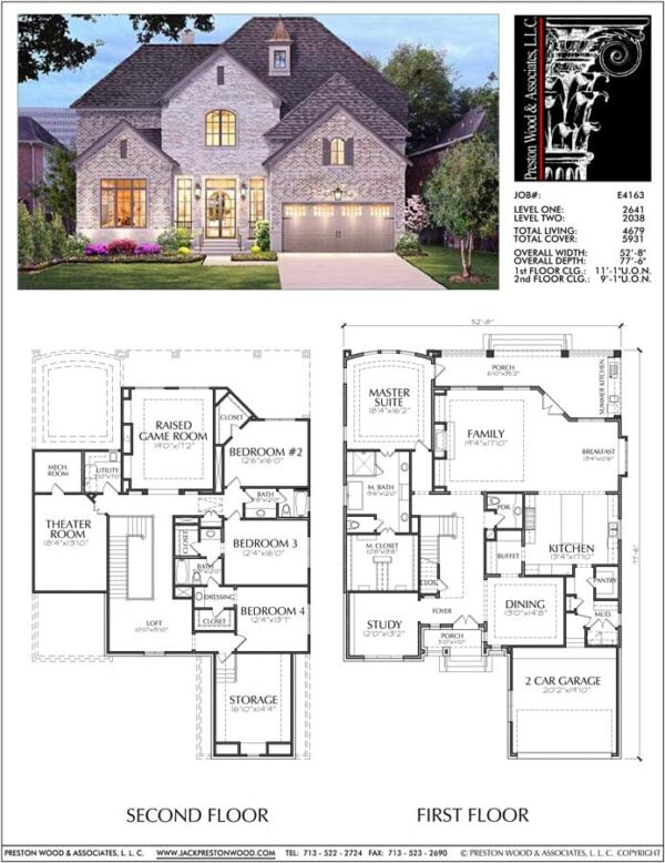 Two Story House Plan E4163