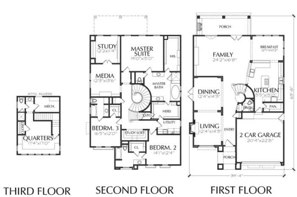 Two Story House Plan D7008