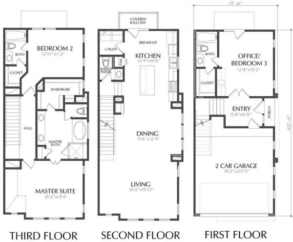 Townhouse Plan E0170 C