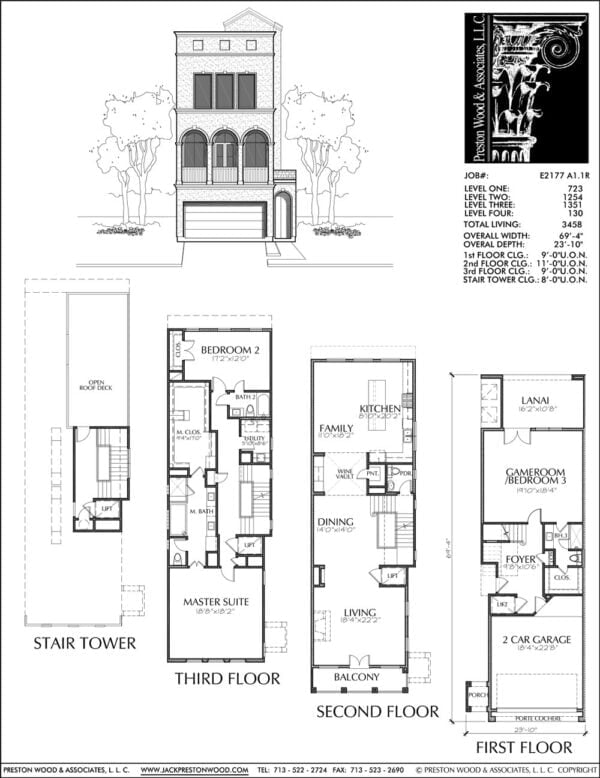 Townhouse Plan E2177 A1.1