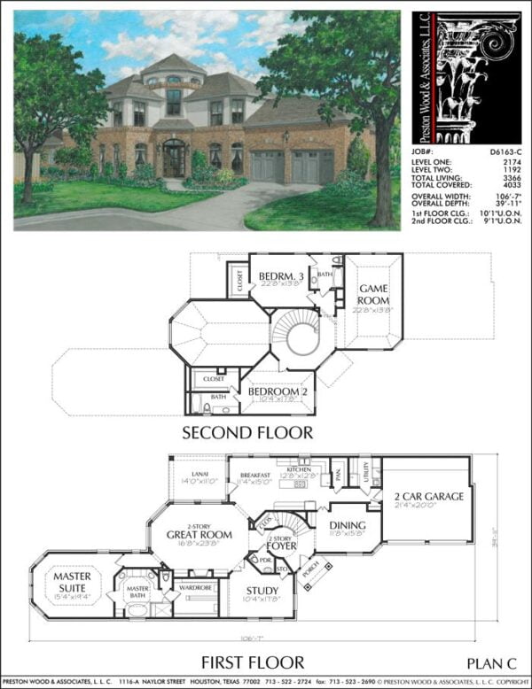 Patio Home Plan aD6163 C