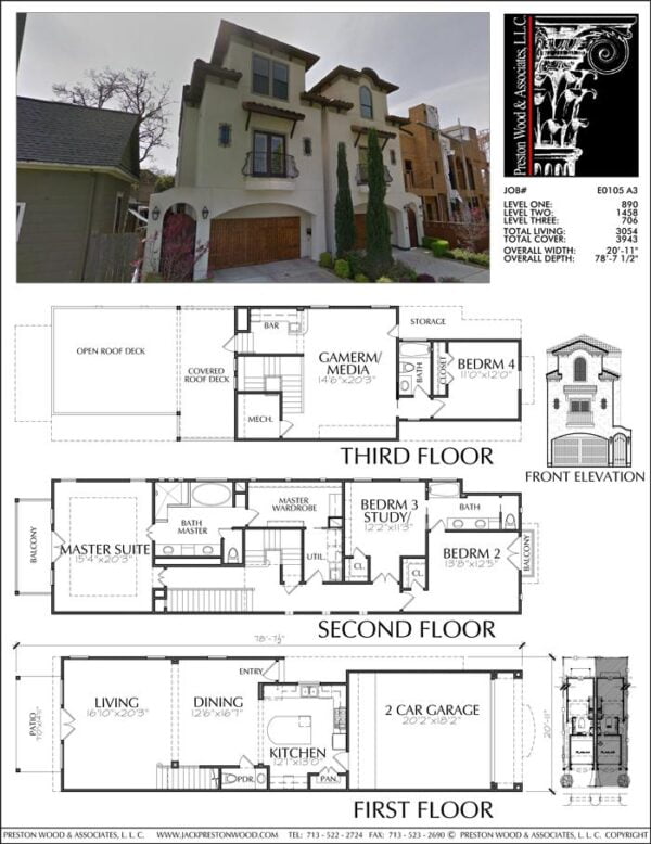 Townhouse Plan E0105 A3