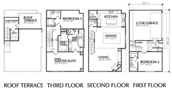 Townhouse Plan D7009 L3