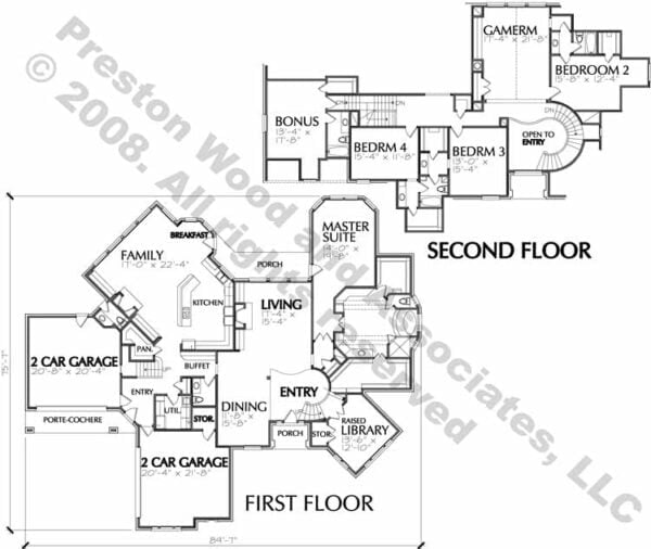 Two Story Home Plan C4161