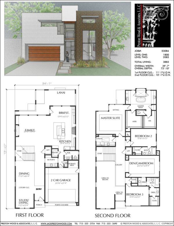 Urban House Plan E3084