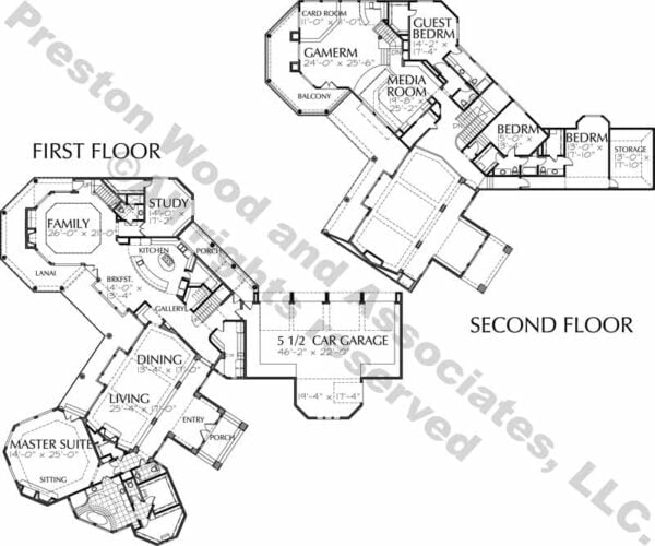 Two Story House Plan C7014