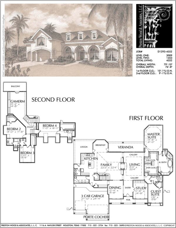 Two Story Home Plan D1293