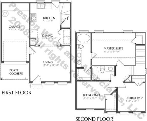 Narrow Home Plan D1115-A