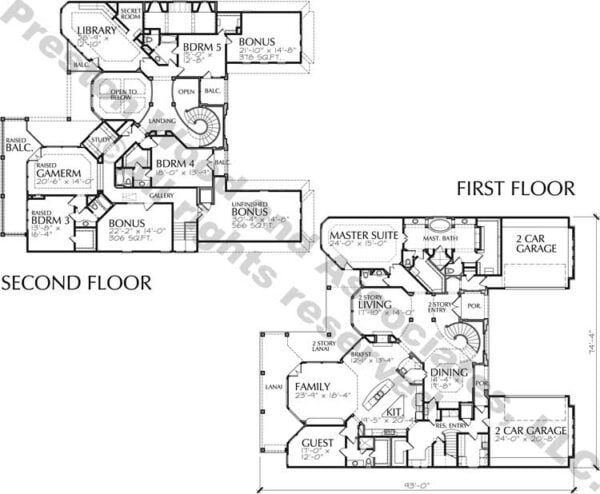 Two Story Home Plan D4306
