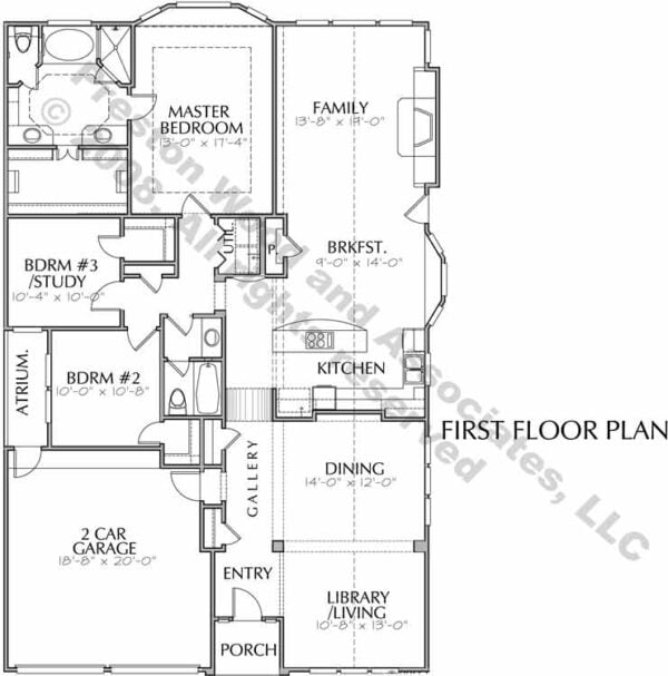 One Story Home Plan C5356