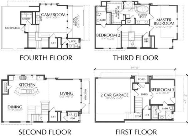 Townhouse Plan E0211