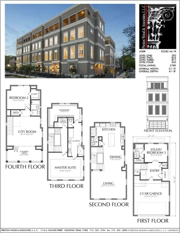 Townhouse Plan E2282 A4.1R