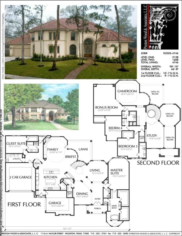 Two Story Home Plan aD3203