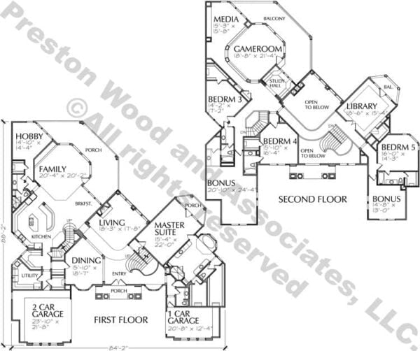 Two Story Home Plan C9303 & D115