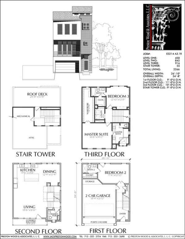 Townhouse Plan E3214 A3.1