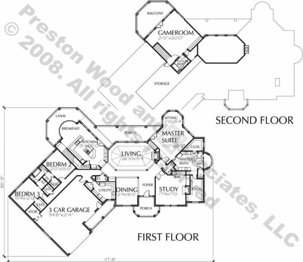 Two Story House Plan C5013