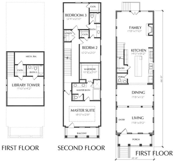 Townhouse Plan E2163 A1.1