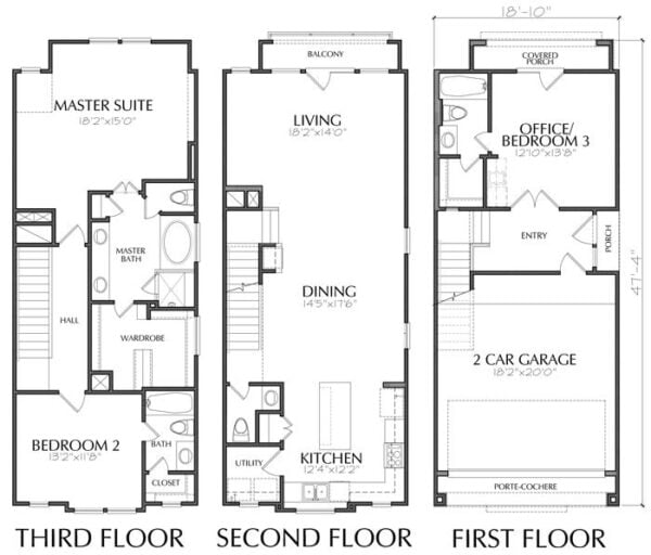 Townhouse Plan E0169 A