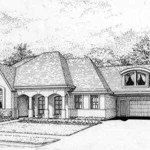 One Story Home Plan C5237