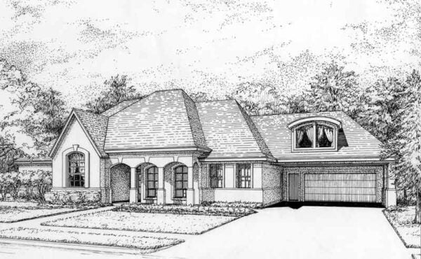 One Story Home Plan C5237