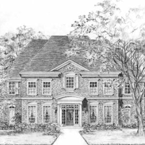 Colonial House Plan C3053