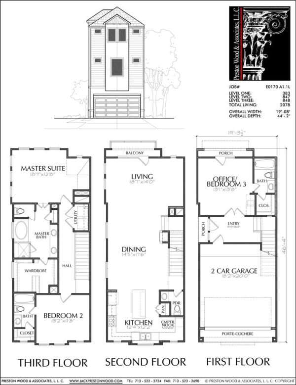 Townhouse Plan E0170 A1.1