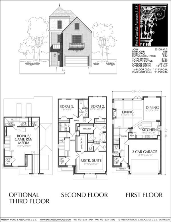 Townhouse Plan E0108 A1.2