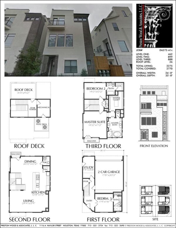 Townhouse Plan D6272 A1c