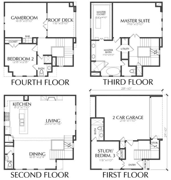 Townhouse Plan E1187 Lot 2