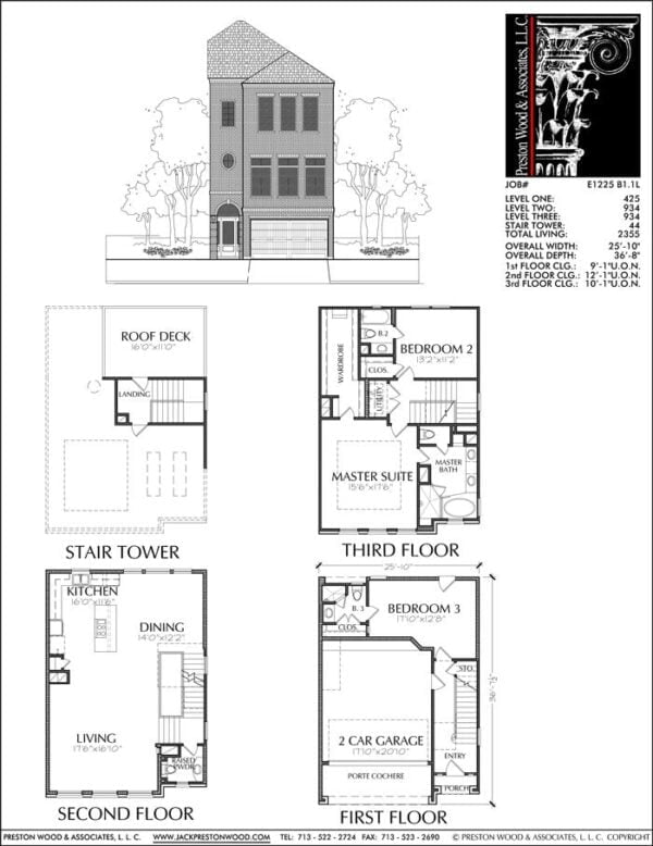 Townhouse Plan E1225 B1.1