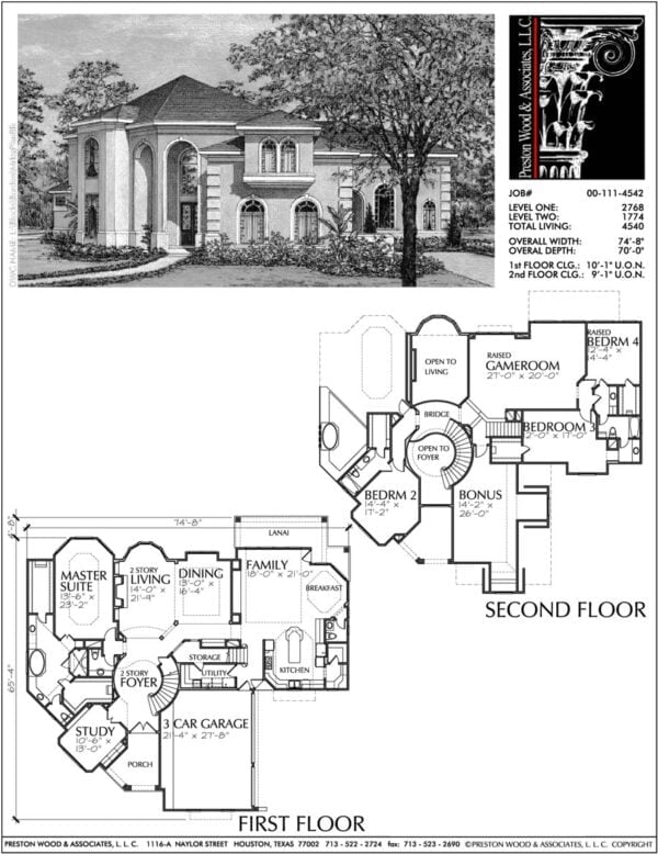 Two Story Home Plan D0111