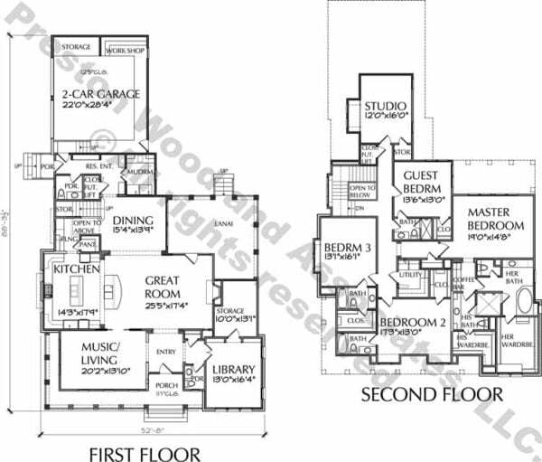 Two Story House Plan D7155