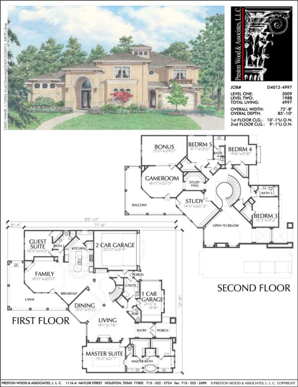 Two Story Home Plan D4012