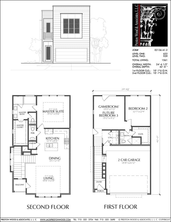 Townhouse Plan E2136 A1.2