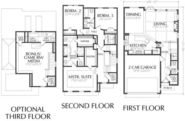 Townhouse Plan E0108 A1.1