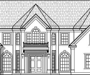 Two Story House Plan C8311