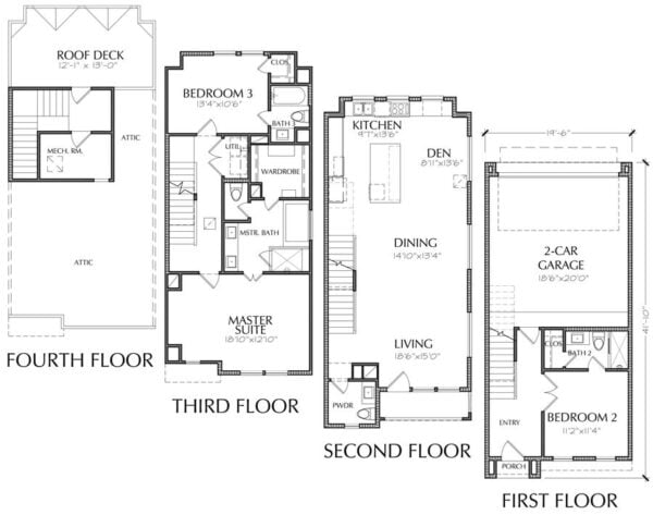 Townhouse Plan E3006 A2.2