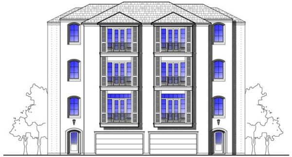 Duplex Townhouse Plan D5160 u5&u6